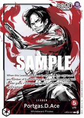 Portgas.D.Ace - OP03-001 - Leader (Alternate Art) - Pillars of Strength