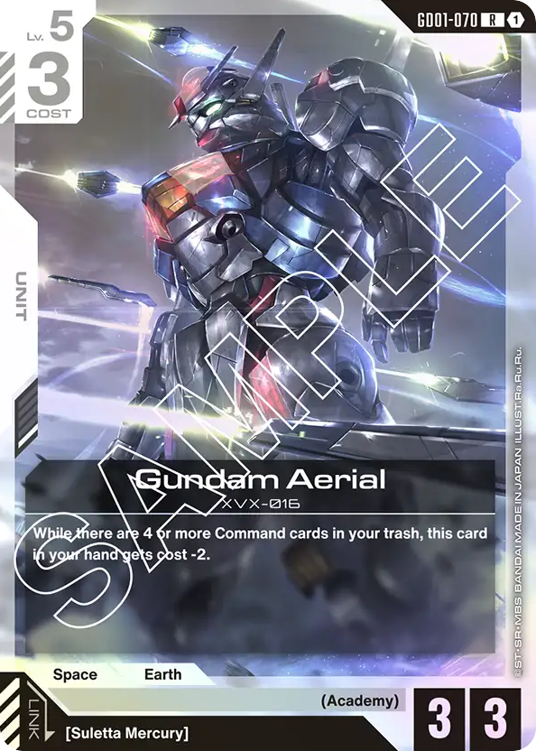 Gundam Aerial - GD01-070 - Rare - Newtype Rising
