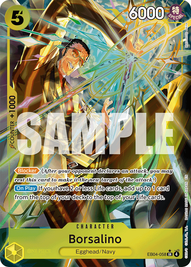 Borsalino - EB04-058 - Super Rare (Alternate Art) - Egghead Crisis