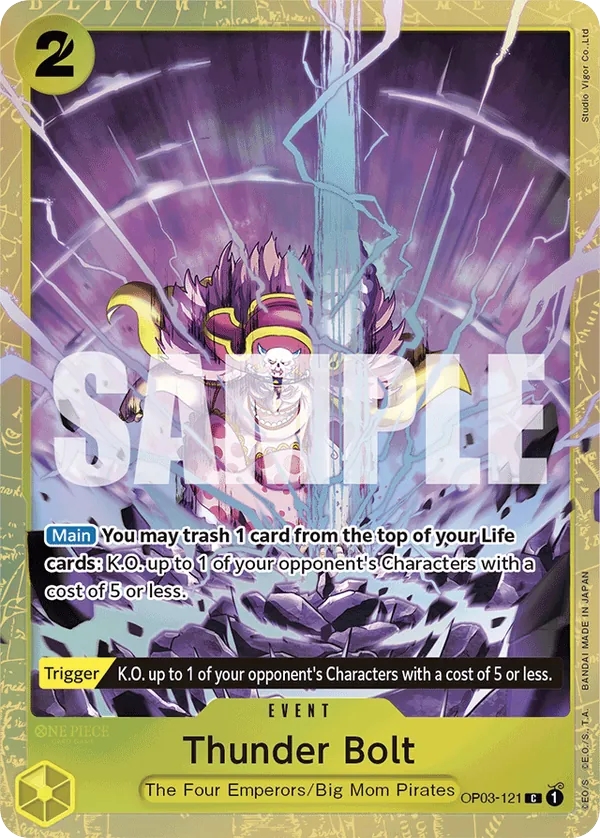 Thunder Bolt - OP03-121 - Common (Best Selection Vol1Alt Art) - Pillars of Strength