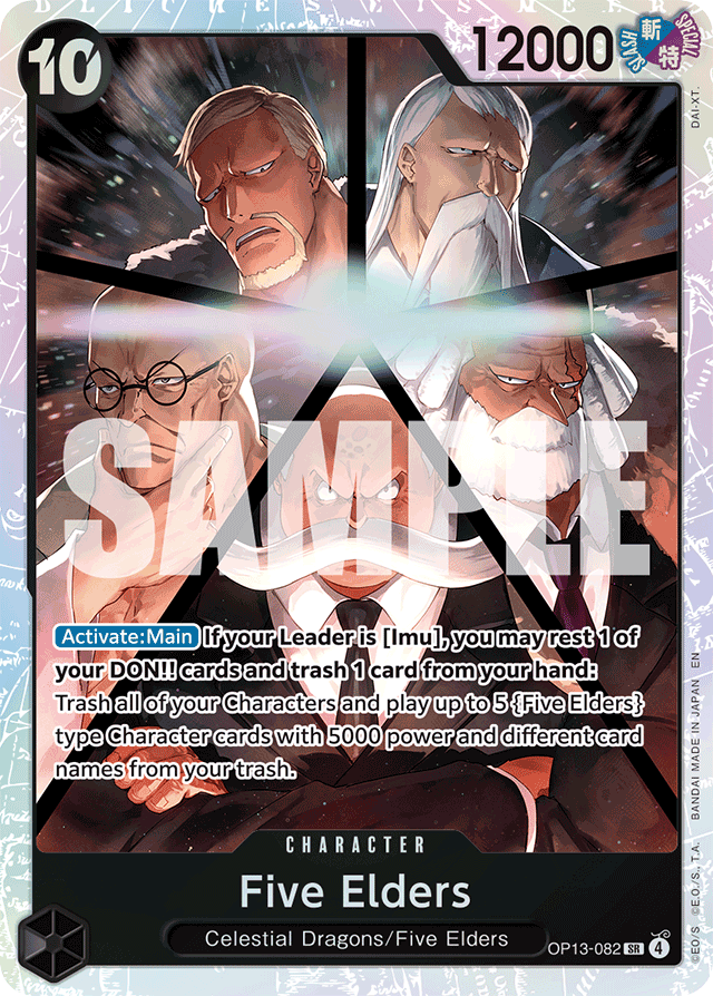 Five Elders - OP13-082 - Super Rare - Carrying On His Will