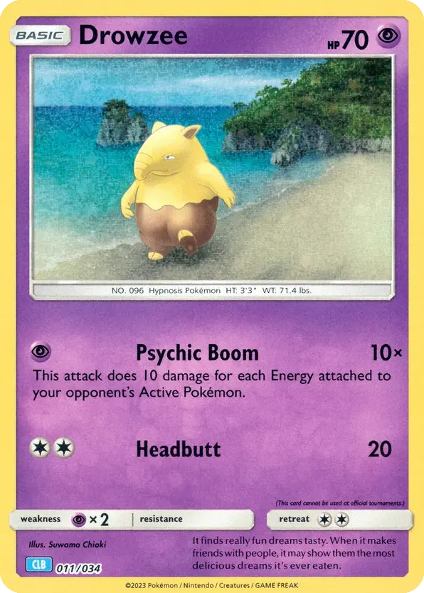 Drowzee - 11/34 - Pokémon TCG Classic - Blastoise