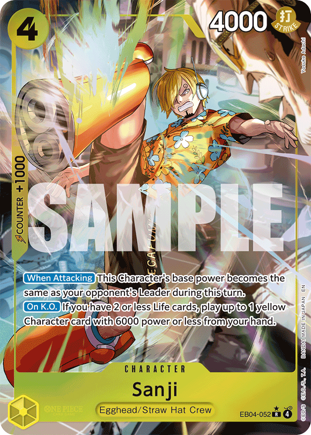 Sanji - EB04-052 - Rare (Alternate Art) - Egghead Crisis