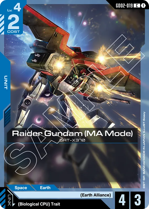 Raider Gundam (MA Mode) - GD02-019 - Common - Dual Impact