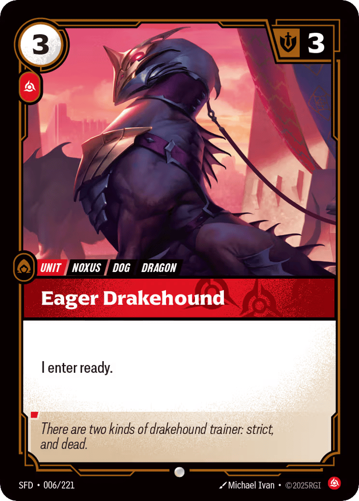Eager Drakehound - 006/221 - Common - Spiritforged