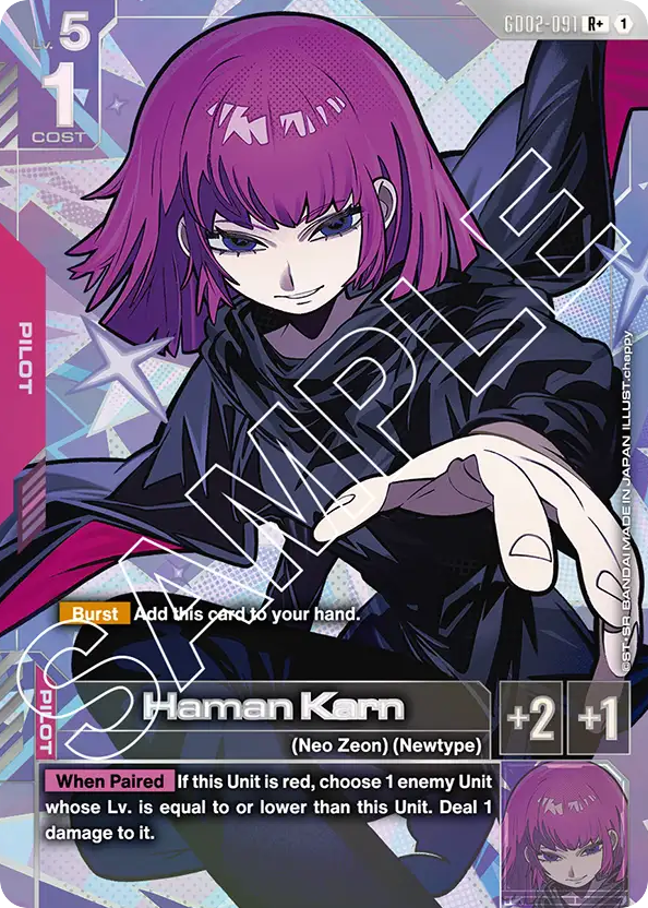 Haman Karn - GD02-091 - Rare (Alternate Art) - Dual Impact