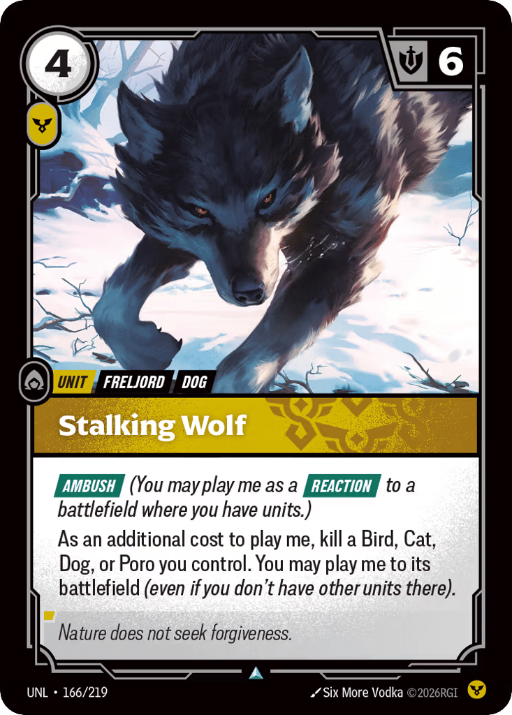Stalking Wolf - 166/219 - Uncommon - Unleashed
