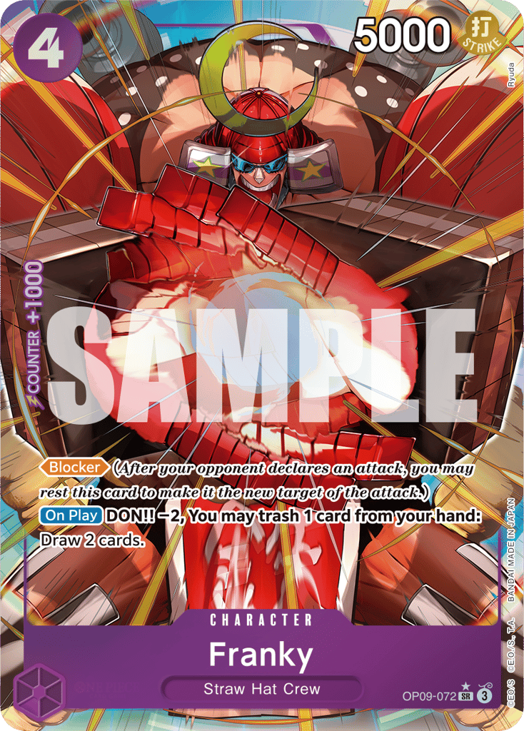 Franky - OP09-072 - Super Rare (Alternate Art) - Emperors In The New World