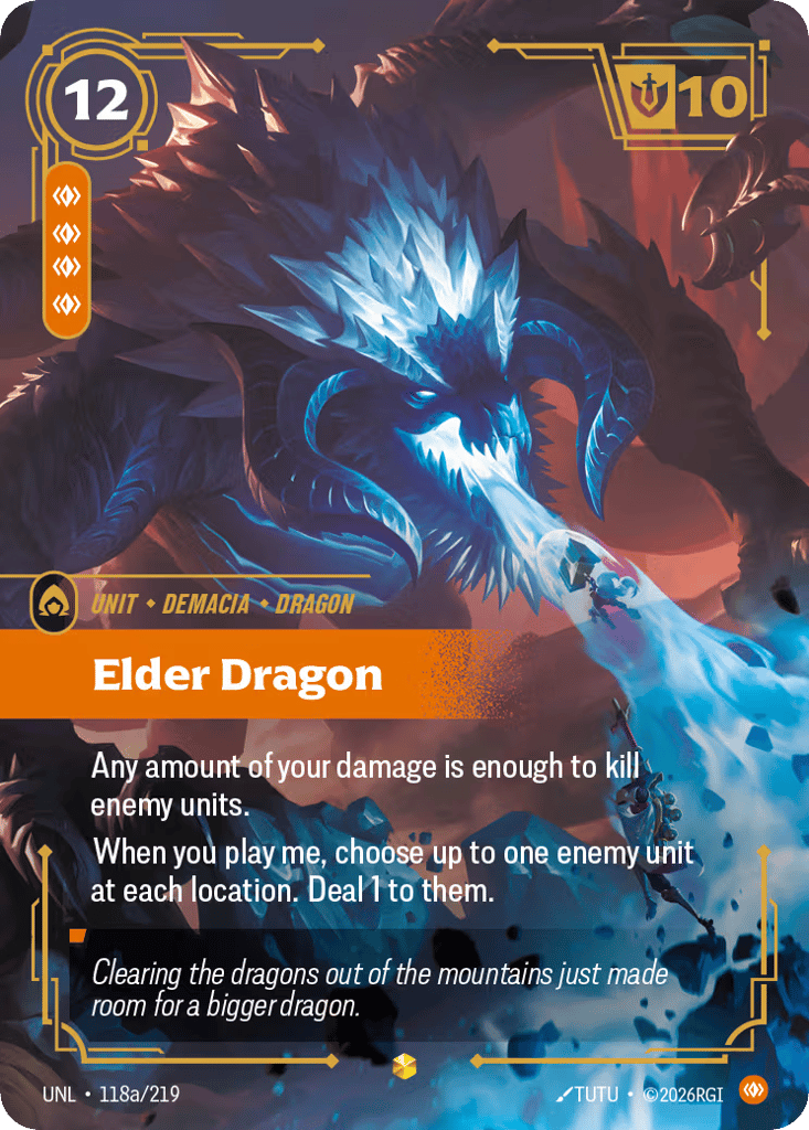 Elder Dragon - 118a/219 - Showcase - Unleashed
