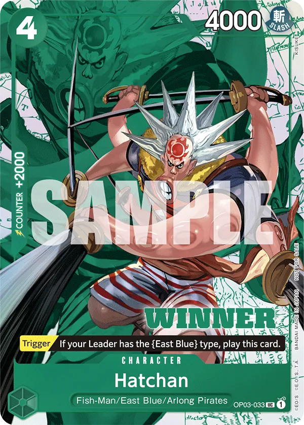 Hatchan - OP03-033 - Uncommon (Winner Stamp) - Pillars of Strength