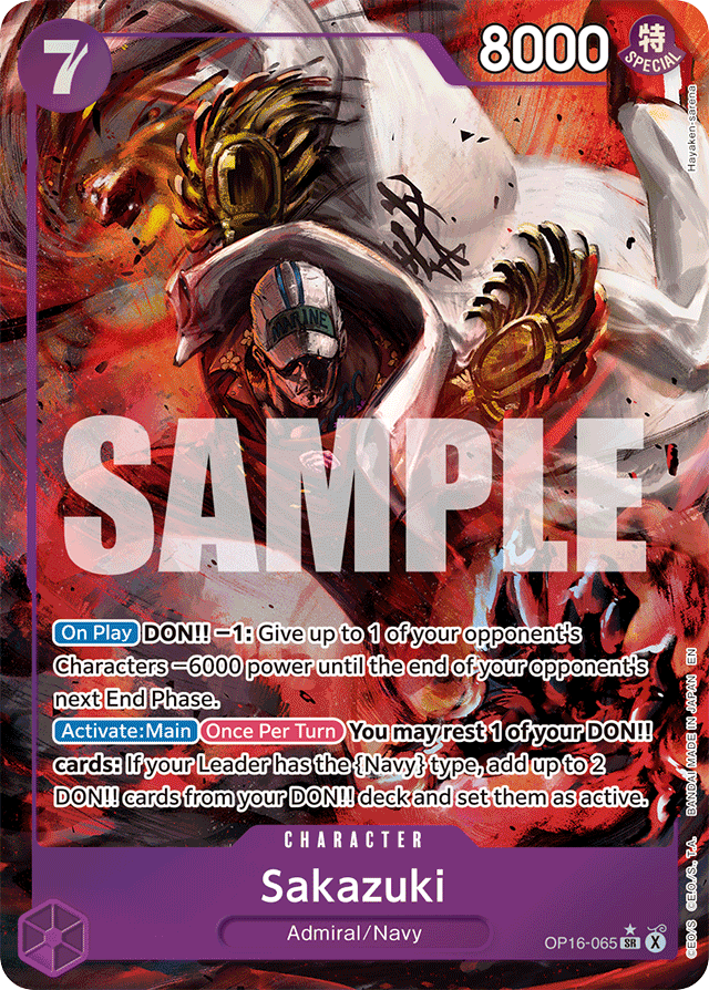 Sakazuki - OP16-065 - Super Rare (Alternate Art) - The Time Of Battle