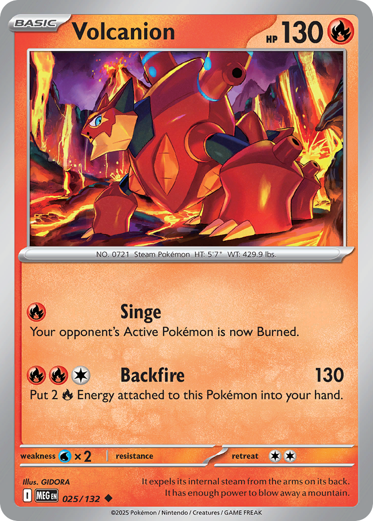 Volcanion - 025/132 - Mega Evolution