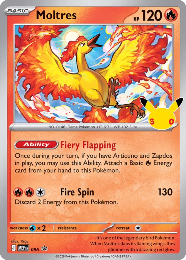 Moltres - 096 - Mega Evolution Black Star Promos