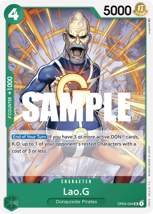Lao.G - OP04-034 - Uncommon - Kingdoms of Intrigue