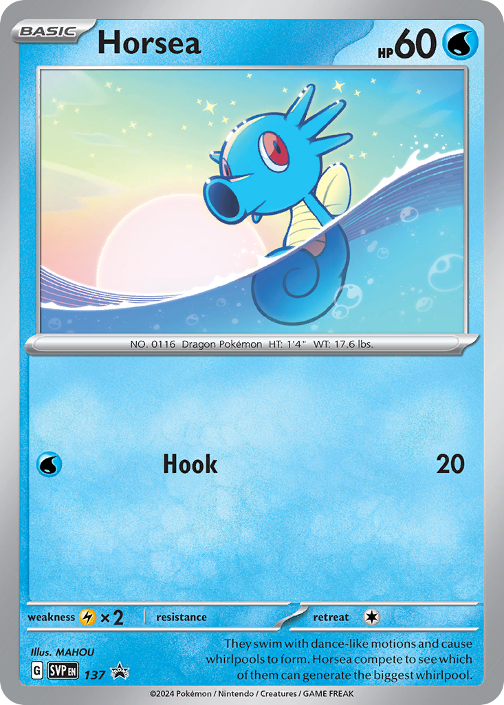 Horsea - 137 - Scarlet & Violet Black Star Promos