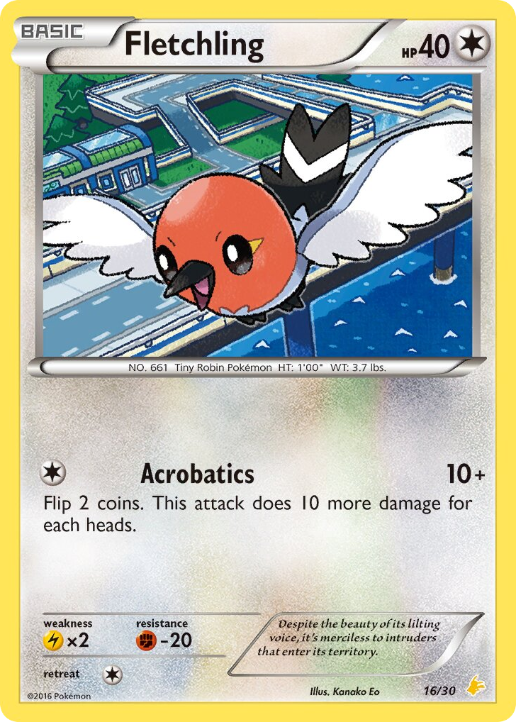 Fletchling - 16/30 - XY Trainer Kit Pikachu Libre