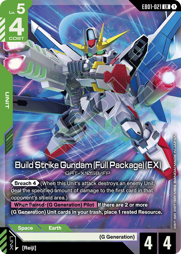 Build Strike Gundam (Full Package) (EX) - EB01-021 - Legend Rare - Eternal Nexus