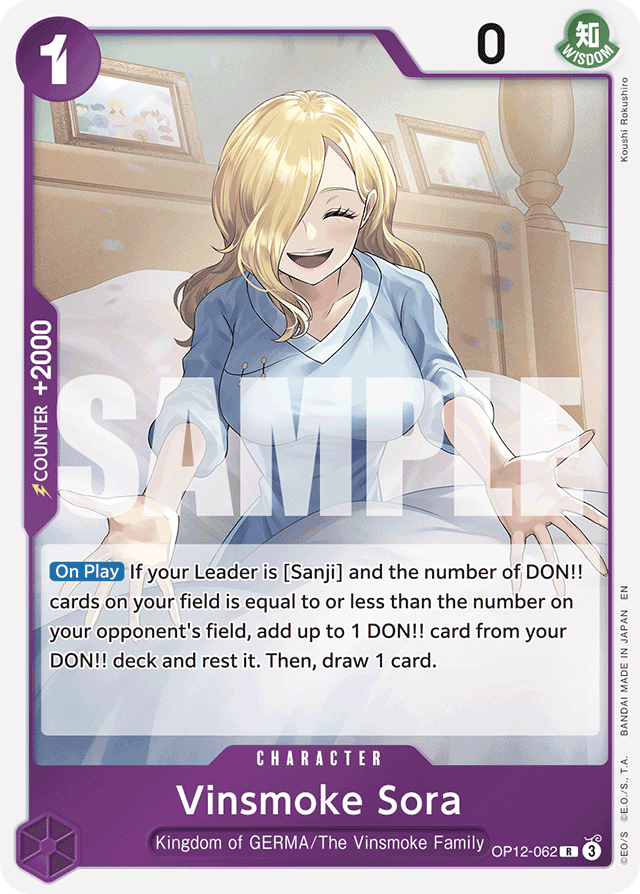 Vinsmoke Sora - OP12-062 - Rare - Legacy of the Master