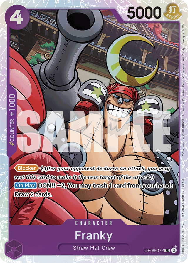 Franky - OP09-072 - Super Rare - Emperors In The New World
