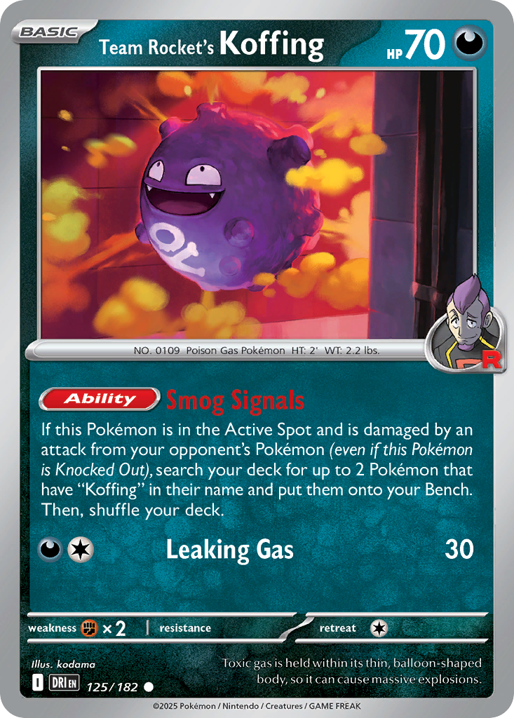 Team Rocket's Koffing - 125/182 - Destined Rivals