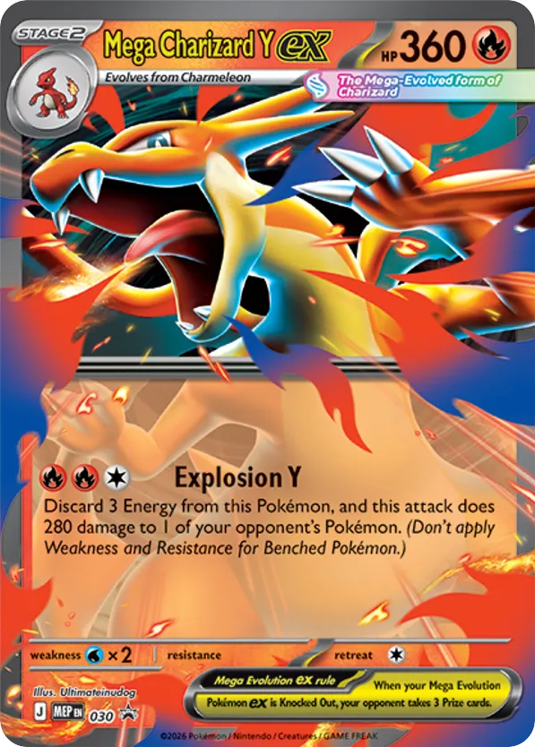 Mega Charizard Y ex - 030 - Mega Evolution Black Star Promos