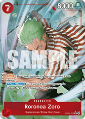 Roronoa Zoro - OP14-015 - Rare (Alternate Art) - The Azure Sea's Seven