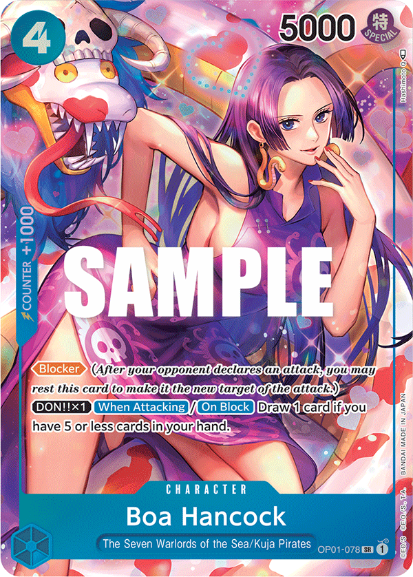 Boa Hancock - OP01-078 - Super Rare (Alternate Art) - Romance Dawn