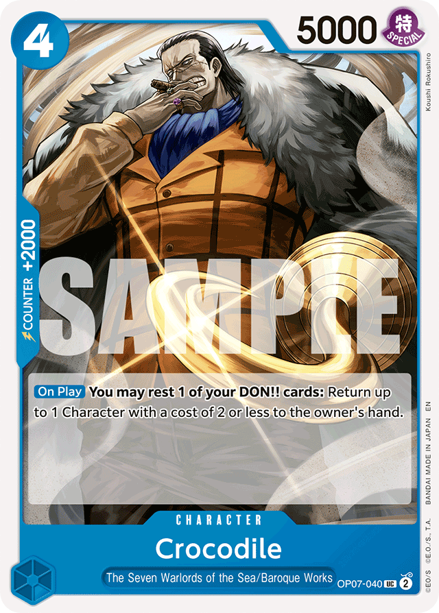 Crocodile - OP07-040 - Uncommon (Reprint) - 500 Years In The Future