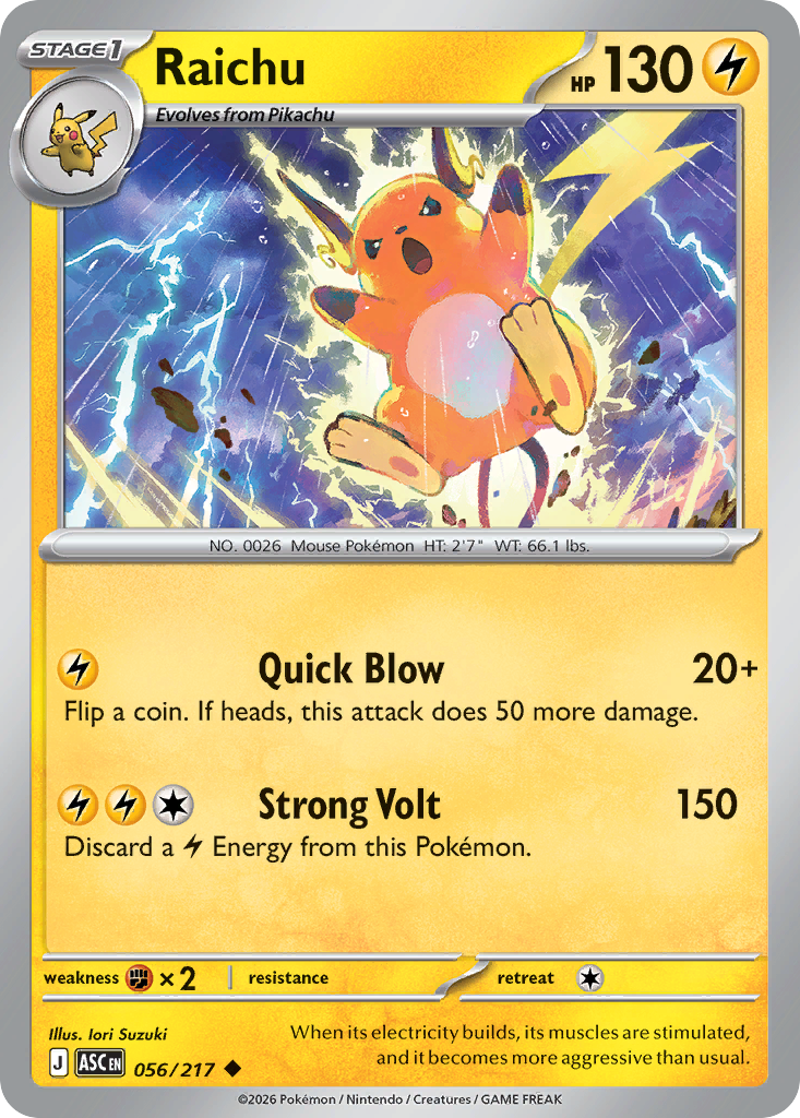 Raichu - 056/217 - Ascended Heroes