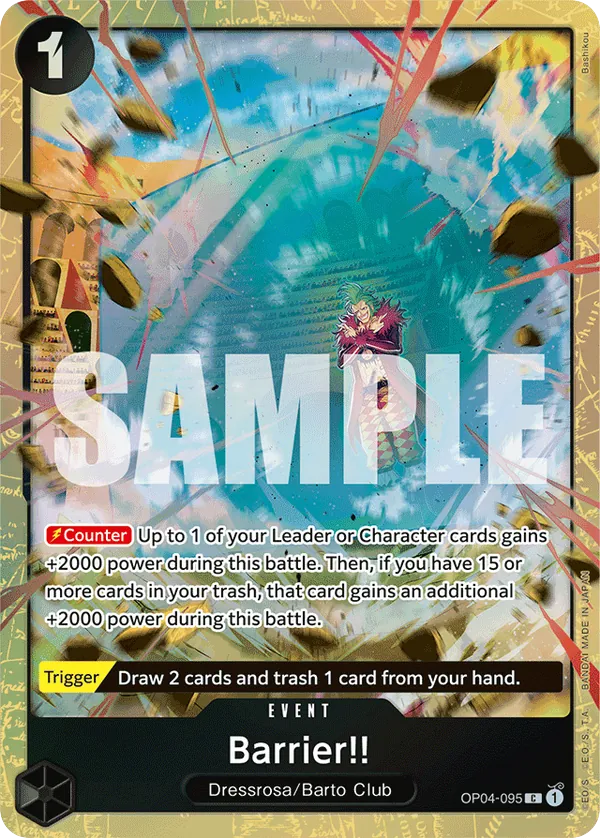 Barrier!! - OP04-095 - Common (Best Selection Vol2Alt Art) - Kingdoms of Intrigue