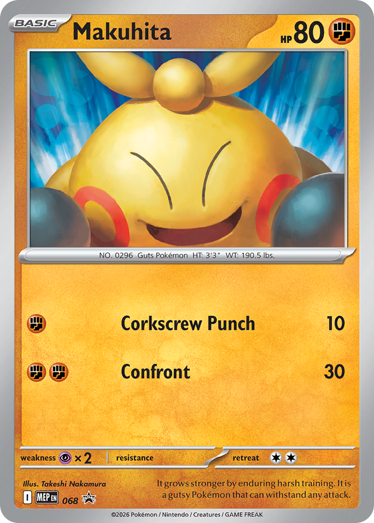 Makuhita - 068 - Mega Evolution Black Star Promos