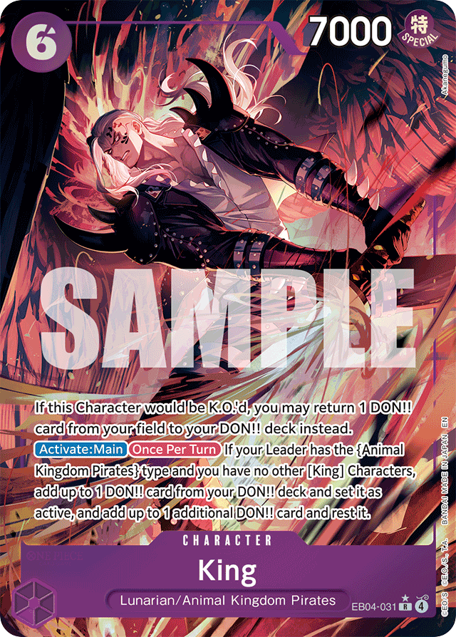 King - EB04-031 - Rare (Alternate Art) - Egghead Crisis
