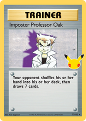 Imposter Professor Oak - 73/25 - Celebrations: Classic Collection
