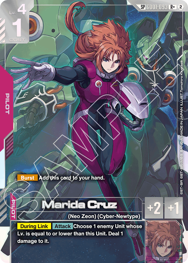 Marida Cruz - GD01-093 - Rare (Premium Alt Art) - Newtype Rising
