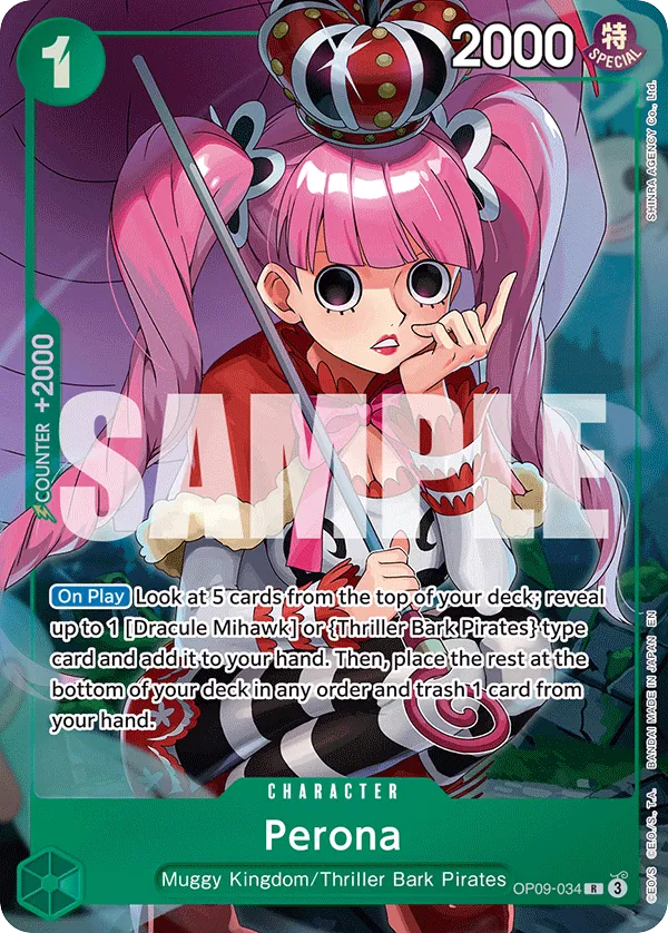 Perona - OP09-034 - Rare (Illustration Box Vol4Alt Art) - Emperors In The New World