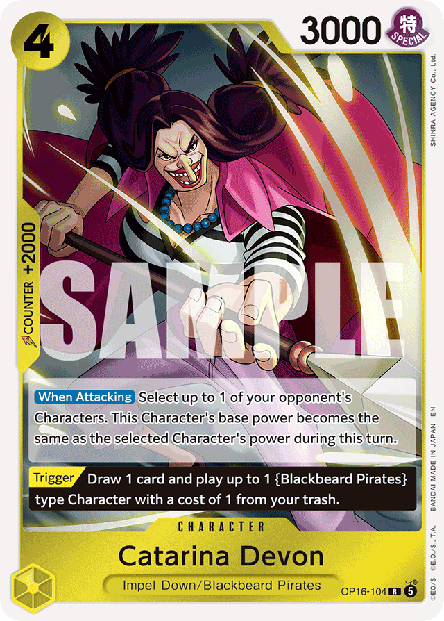 Catarina Devon - OP16-104 - Rare - The Time Of Battle