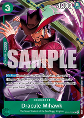 Dracule Mihawk - ST12-003 - Super Rare (Illustration Box Vol4Alt Art) - Zoro and Sanji