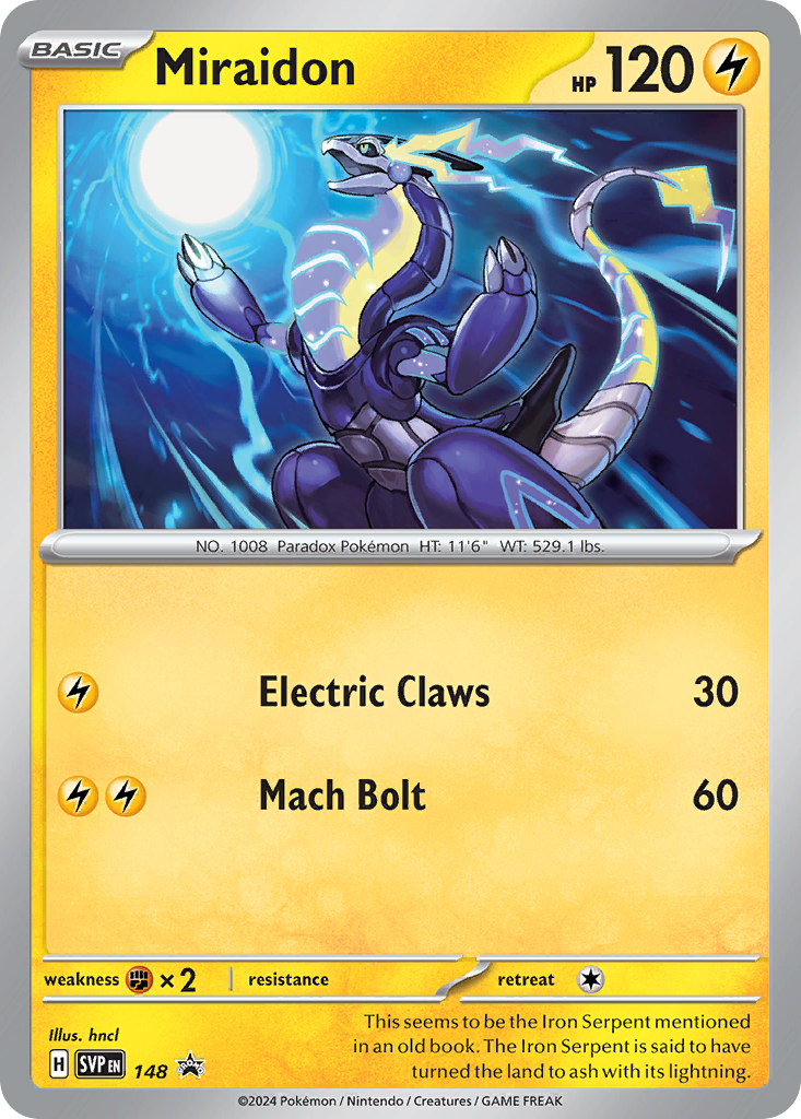 Miraidon - 148 - Scarlet & Violet Black Star Promos