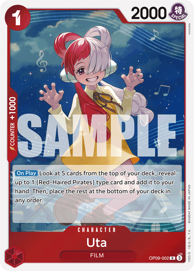 Uta - OP09-002 - Rare - Emperors In The New World