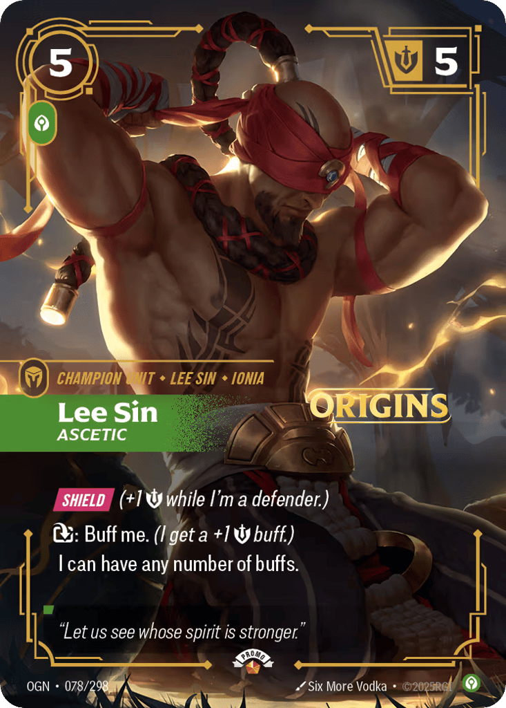 Lee Sin, Ascetic - 078/298 - Epic - Origins