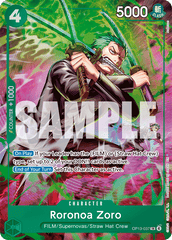Roronoa Zoro - OP13-037 - Rare (Treasure Rare) - Carrying On His Will