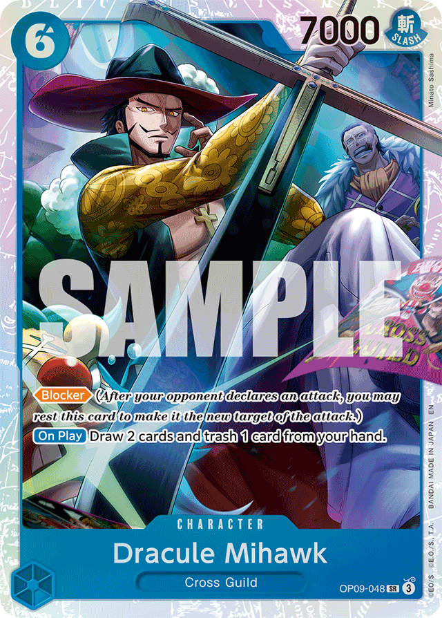 Dracule Mihawk - OP09-048 - Super Rare (Reprint) - Emperors In The New World