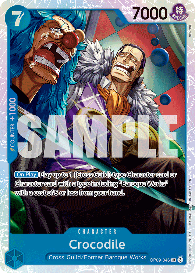 Crocodile - OP09-046 - Super Rare (Reprint) - Emperors In The New World