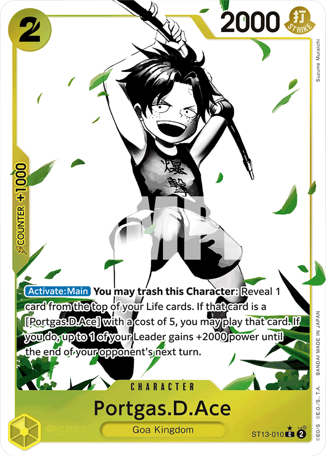 Portgas.D.Ace - ST13-010 - Common (Alternate Art) - Ultra Deck: The Three Brothers