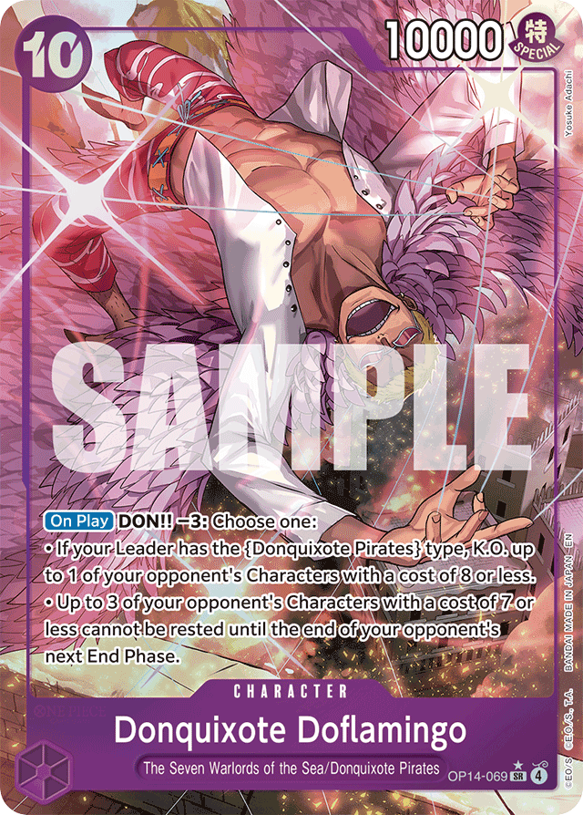 Donquixote Doflamingo - OP14-069 - Super Rare (Alternate Art) - The Azure Sea's Seven