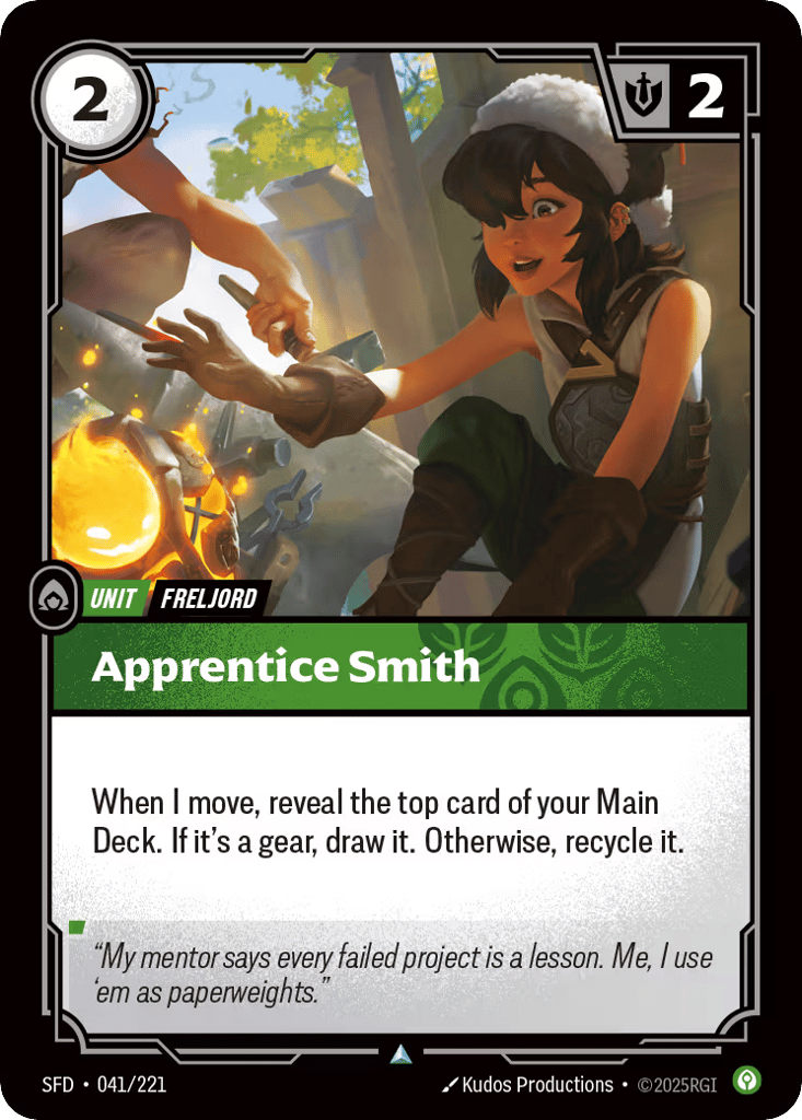 Apprentice Smith - 041/221 - Uncommon - Spiritforged
