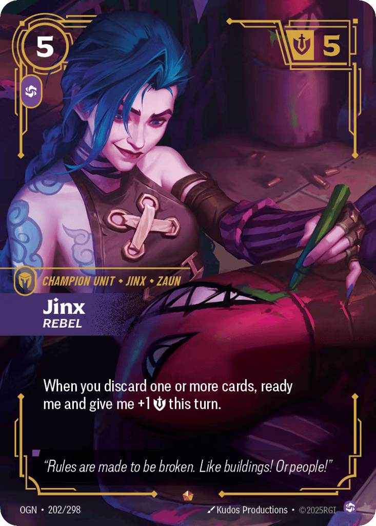 Jinx, Rebel - 202/298 - Epic - Origins