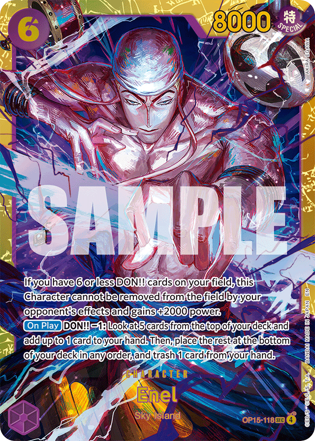 Enel - OP15-118 - Secret Rare - Adventure on Kami's Island