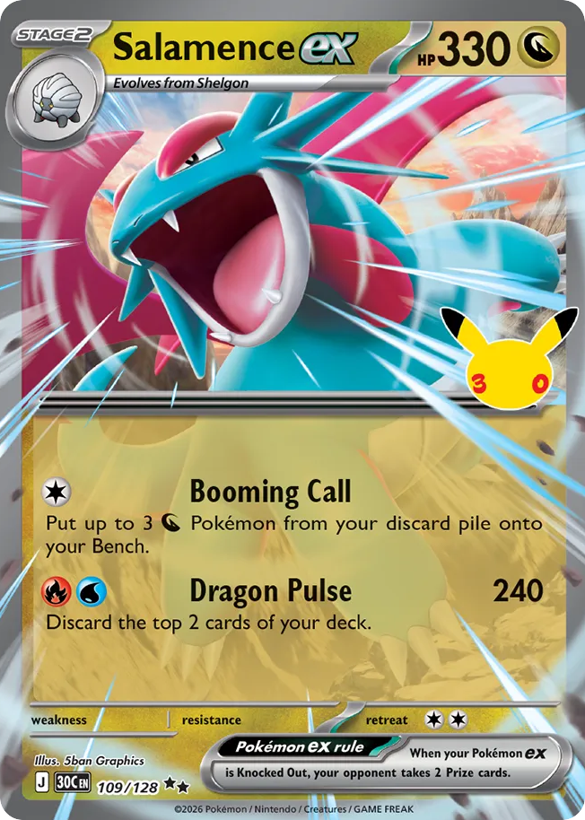 Salamence ex - 109/128 - 30th Celebration