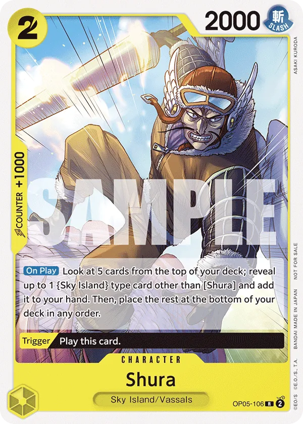 Shura - OP05-106 - Rare (Tournament Pack Vol7Alt Art) - Awakening of the New Era